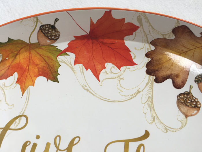 Harvest Extra Large Oval Tin Tray By Austin and Ash