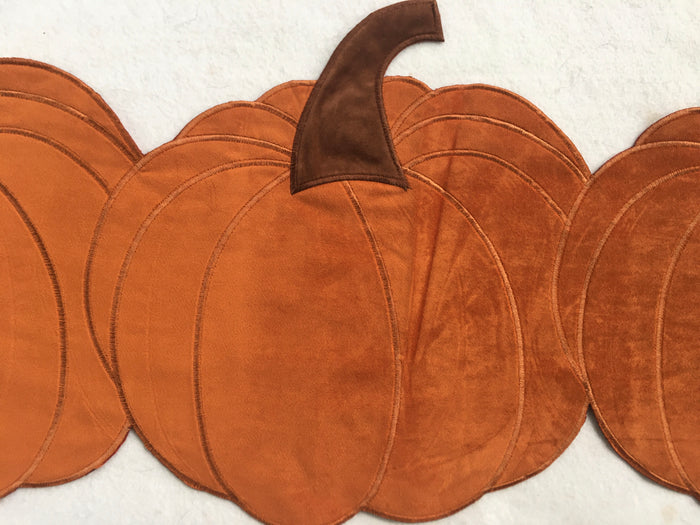 Harvest Three Pumpkin Shaped Table Runner