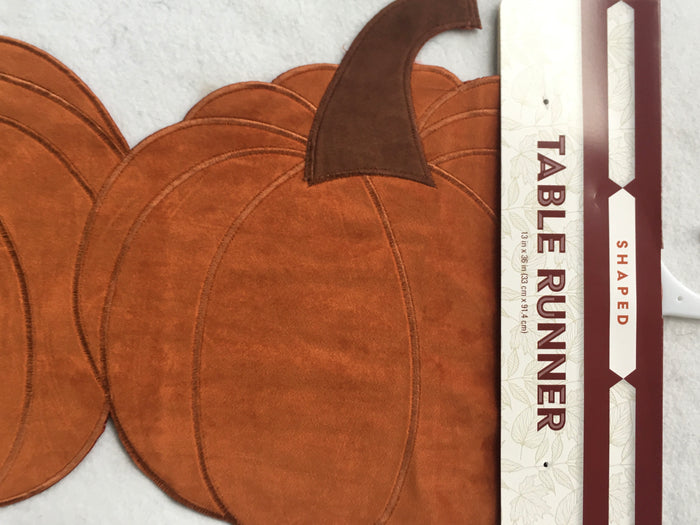 Harvest Three Pumpkin Shaped Table Runner