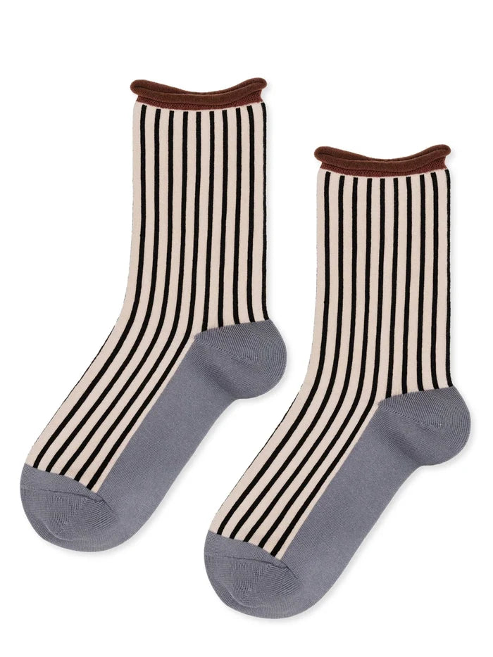 Hilda Crew socks - pebble