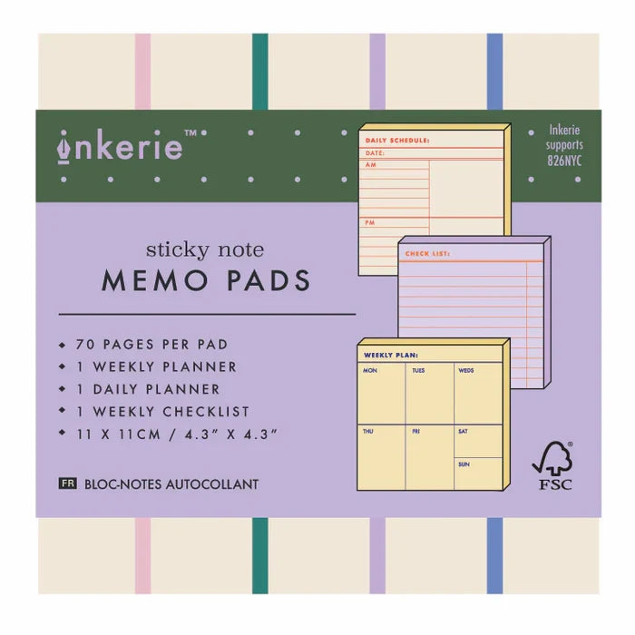 Inkerie Sticky Memo Pads