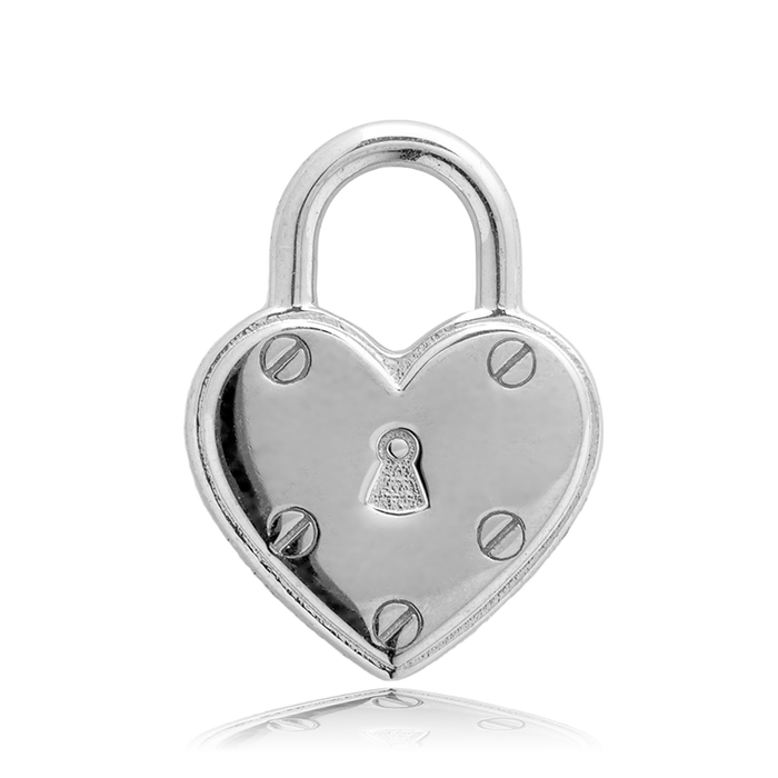 Lapis Tiger's Eye Stone Bracelet with Love Lock Sterling Silver Charm