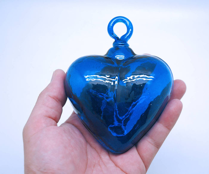 Large Glass Heart Ornaments