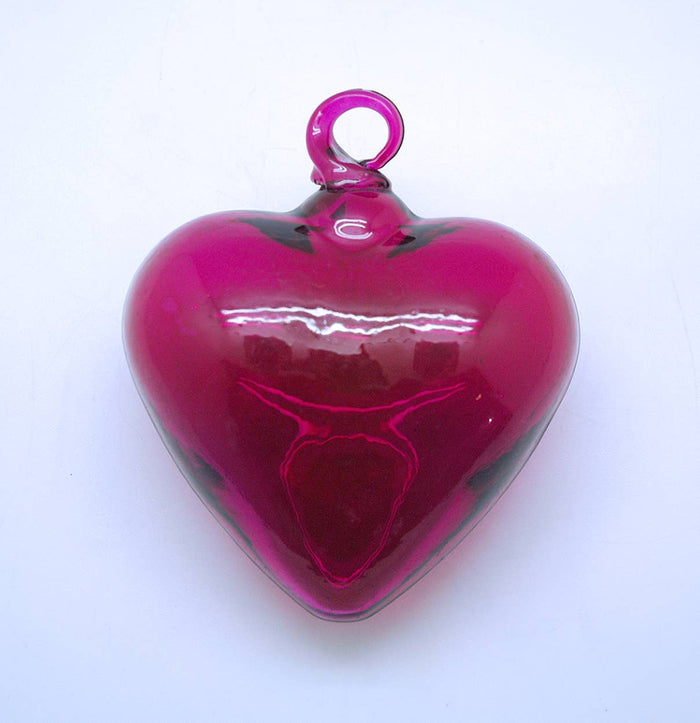 Large Glass Heart Ornaments