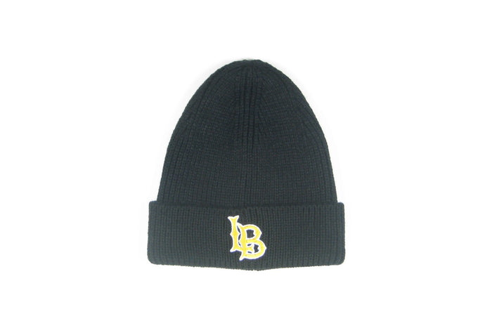 LB Ribbed Cuff Beanie - Black, Legacy