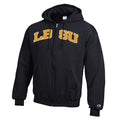 LBSU Black/Gold Full Zip Hood - Black, Champion