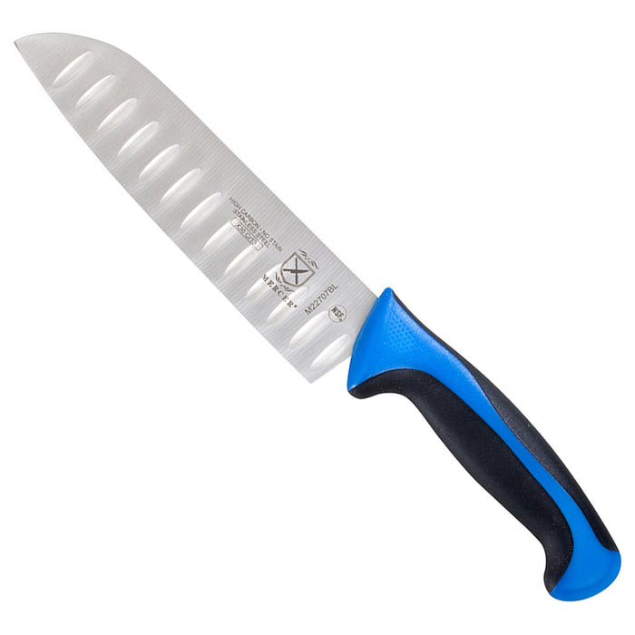 Mercer M22707 - 7" Granton Edge Santoku Knife - Millennia Series - Choose Color