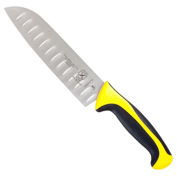 Mercer M22707 - 7" Granton Edge Santoku Knife - Millennia Series - Choose Color