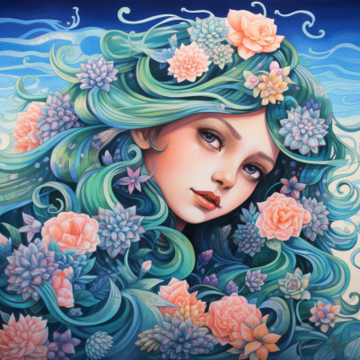 Mesmerizing  Pretty Girl At Sea