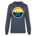 MKE Flag Paw Unisex Long Sleeve Hoodie Shirt - heather navy