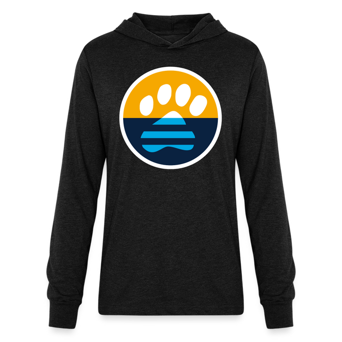 MKE Flag Paw Unisex Long Sleeve Hoodie Shirt - heather black