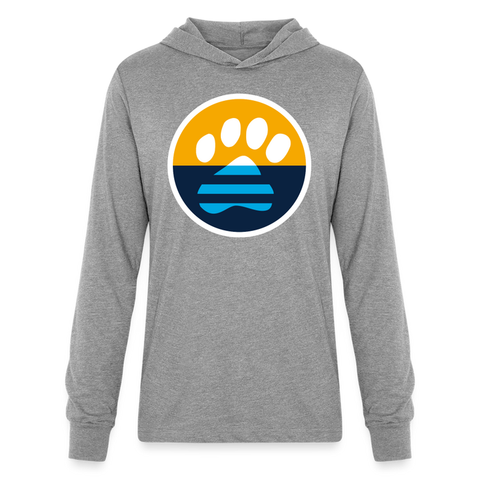 MKE Flag Paw Unisex Long Sleeve Hoodie Shirt - heather grey