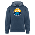 MKE Flag Paw Unisex Organic Hoodie - heather navy