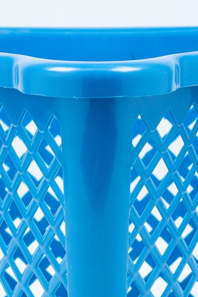 Moulded Laundry Basket with Handles — close-up detail view