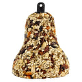 All Season Bird Seed Bell, Set of 3, featuring compacted seeds and fruit with a built-in hanger for easy suspension in trees or feeders.