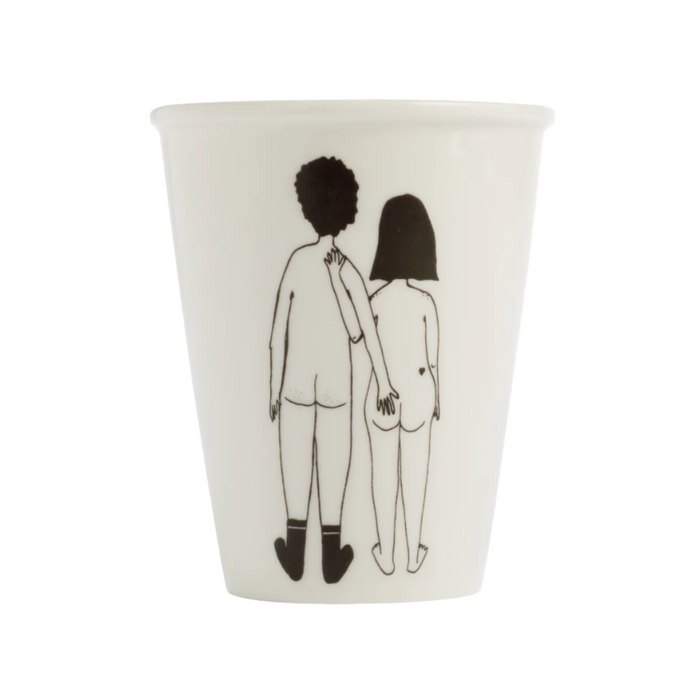 Naked Couple Back Cup