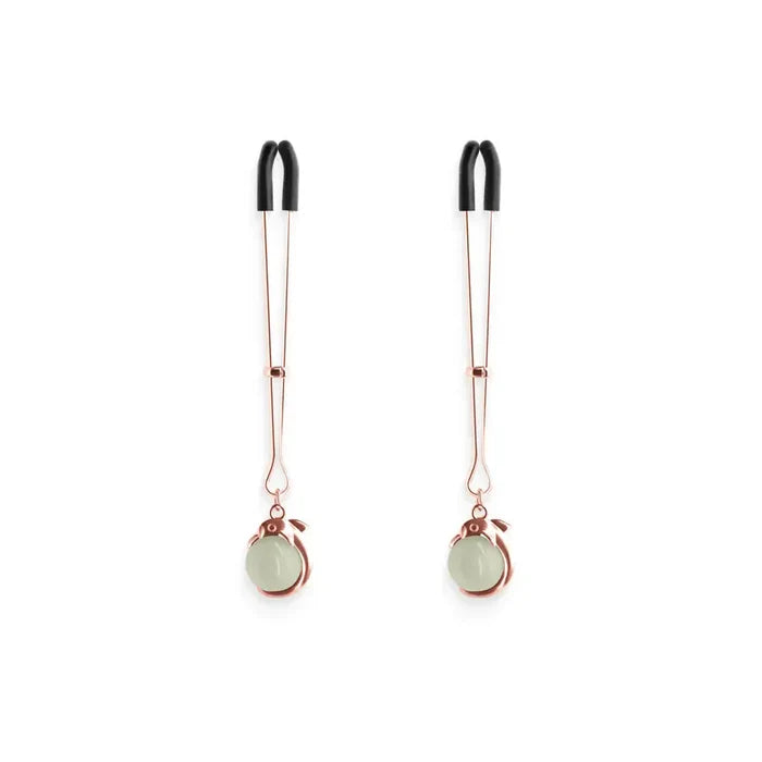 Bound Glow in the Dark Nipple Clamps G1 - Rose Gold