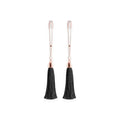 Bound Tassel Nipple Clamps T1 - Black
