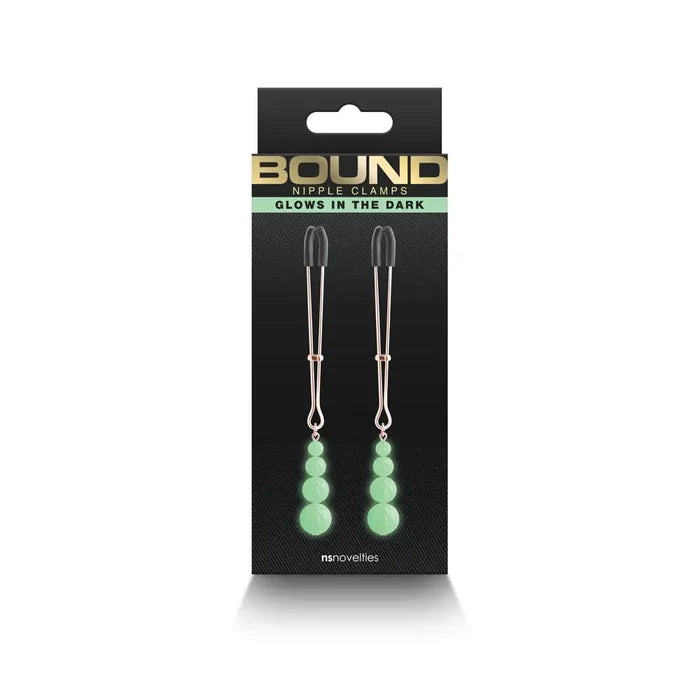 Bound Glow in the Dark Nipple Clamps G2