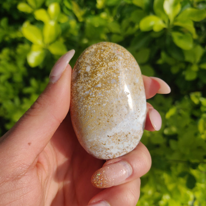 Ocean Jasper Palm Stone (#3) - Simply Affinity