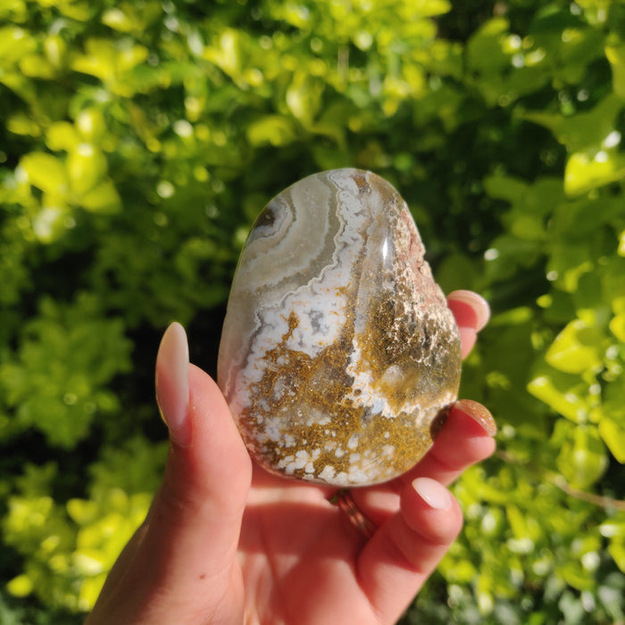 Ocean Jasper Palm Stone (#61) - Simply Affinity