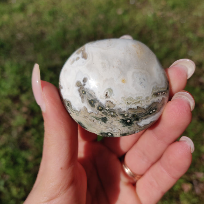 Ocean Jasper Palm Stone (#65) - Simply Affinity