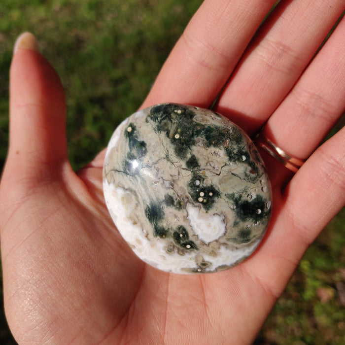Ocean Jasper Palm Stone (#65) - Simply Affinity