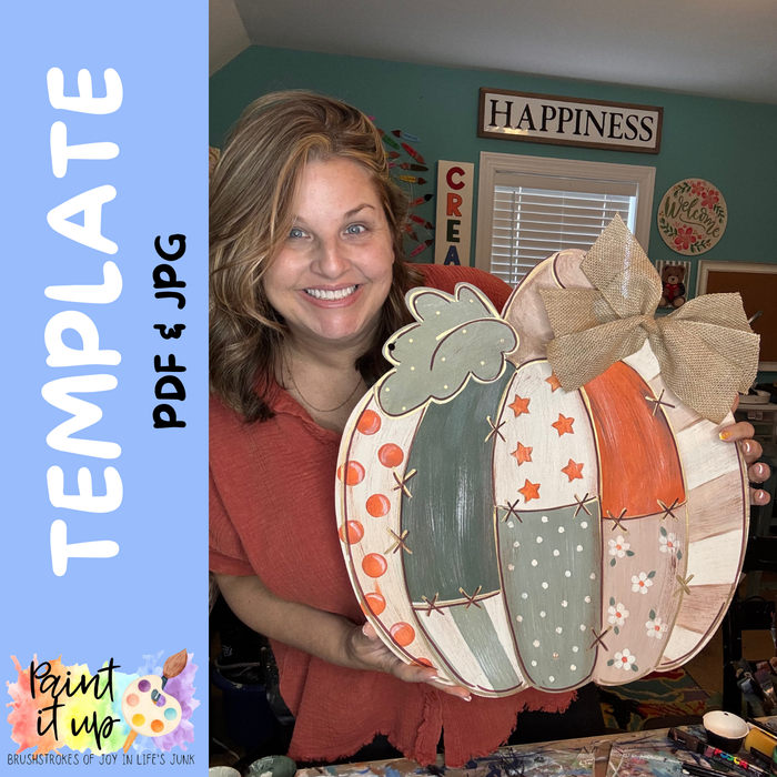 Patchwork Pumpkin Template