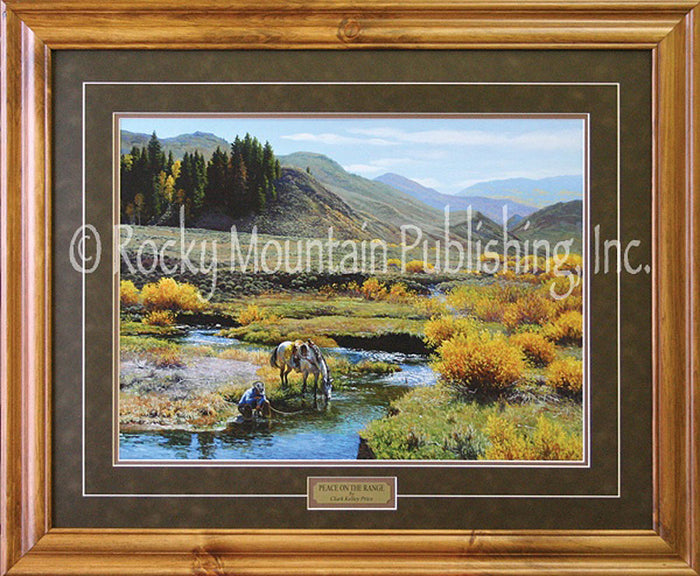 Peace on the Range Custom Framed Paper Print by Clark Kelley Price