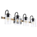 Pepper Glass 4-Light Noir Vanity