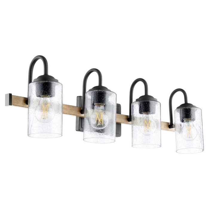 Pepper Glass 4-Light Noir Vanity