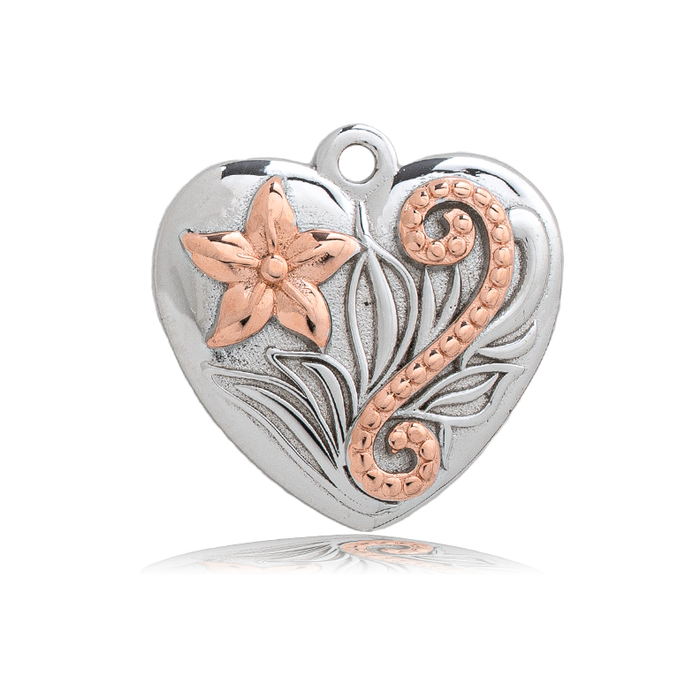 Pink Tourmaline Stone Bracelet with Renewal Heart Sterling Silver Charm