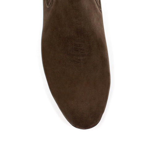 "Ramon" Artillero Tejano Botin Charro Ankle Boot- Café