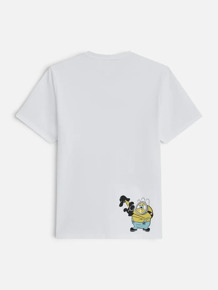 Remera Converse Chuck X Minions Tee Blanco