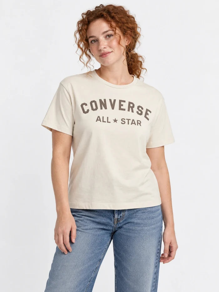 Remera Mujer Converse Retro All Star Tee Blanco — vista principal