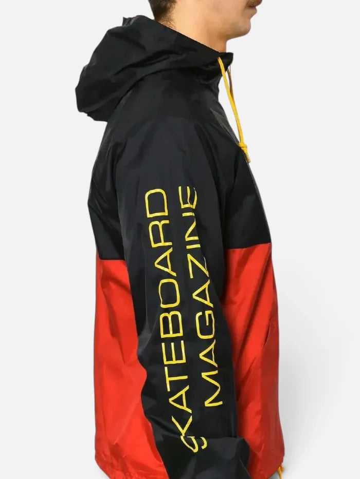 Rompeviento Thrasher Anorak Magazine Rojo Negro