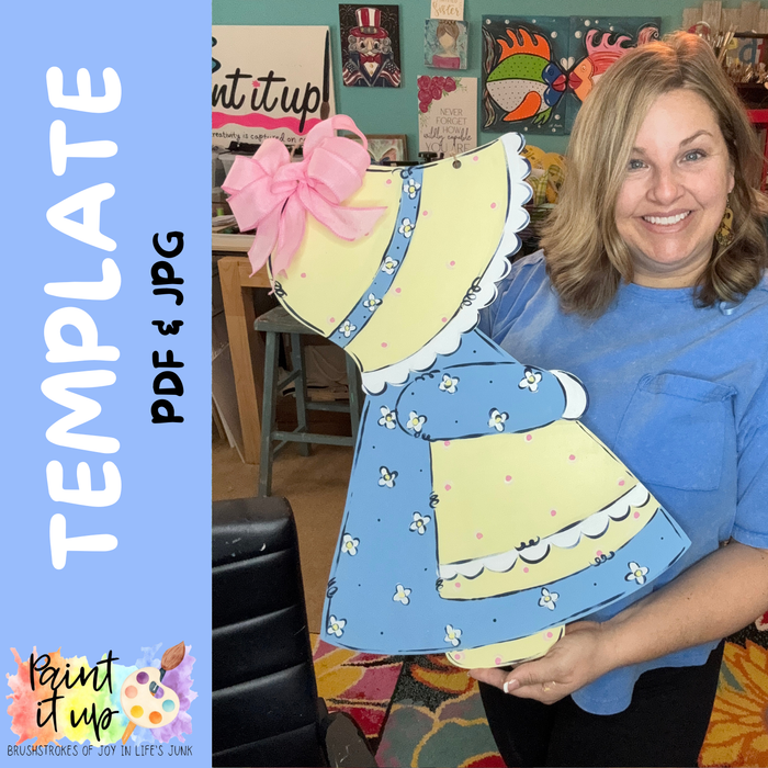 Sadie Lou Sun Bonnet Template