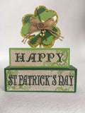 Saint Patrick's Day Happy St Patrick's Day Moveable Block Sitter Set