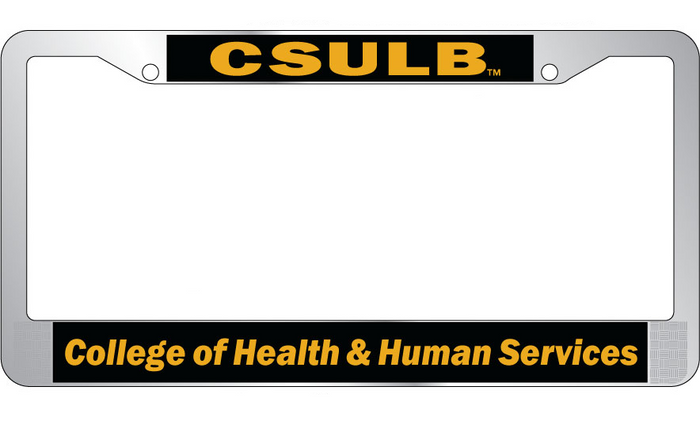 *SALE* CSULB CHHS License Frame - Chrome, Strand