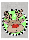 Sassy Reindeer Door Hanger