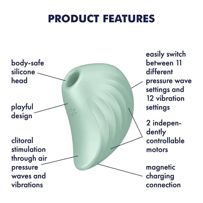 Satisfyer Pearl Diver Air Pulse Stimulator & Vibrator - Rolik®