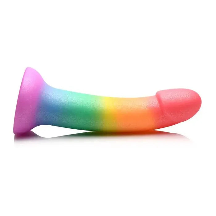 Simply Sweet Phallic Rainbow Silicone Dildo - Rolik®