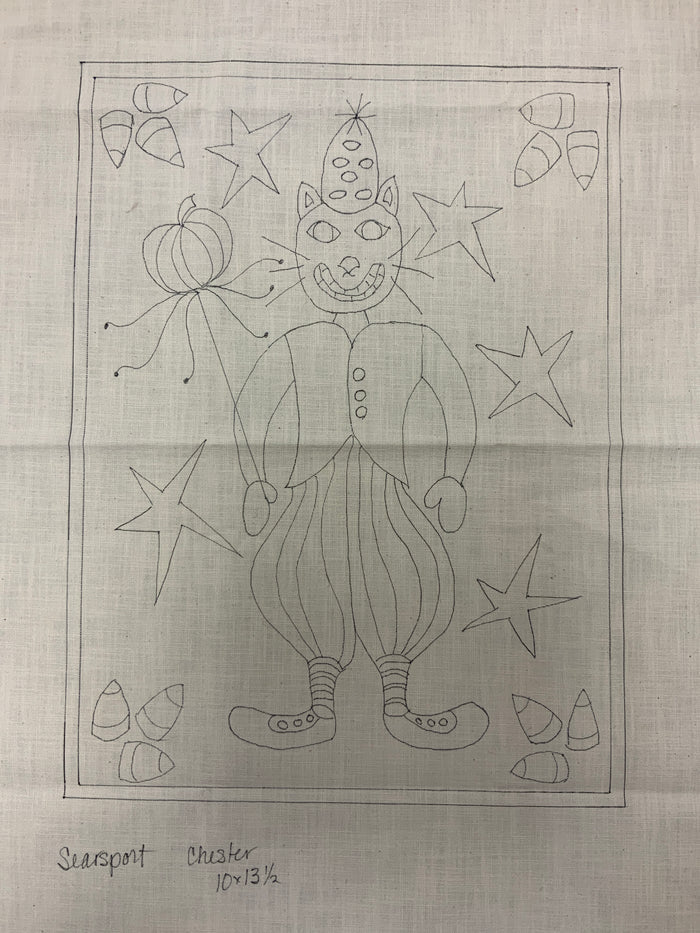 SRH Mini Punch Needle Pattern Chester the Jester 10x13.5