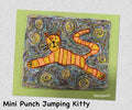 SRH Mini Punch Needle Pattern Jumping Kitty 6x9