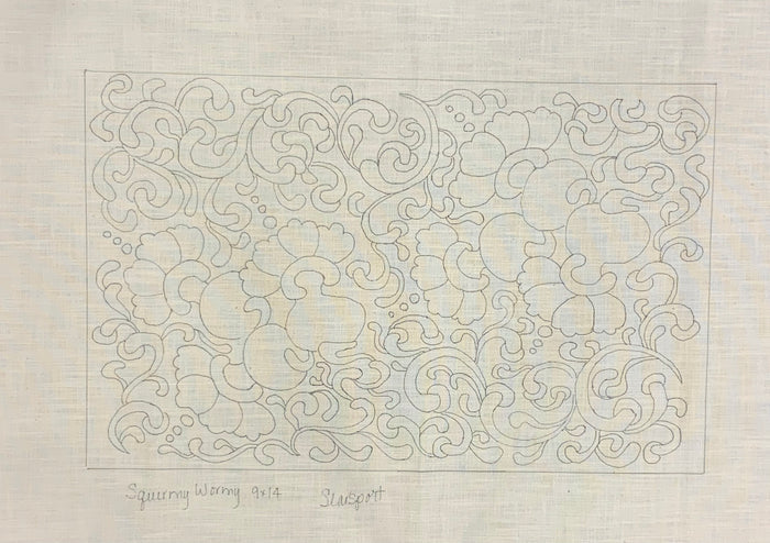 SRH Mini Punch Needle Pattern Squirmy Wormy 9x14
