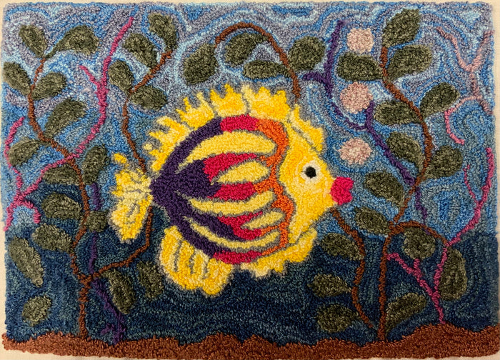 SRH Punch Needle Pattern Butterfly Fish 6x9