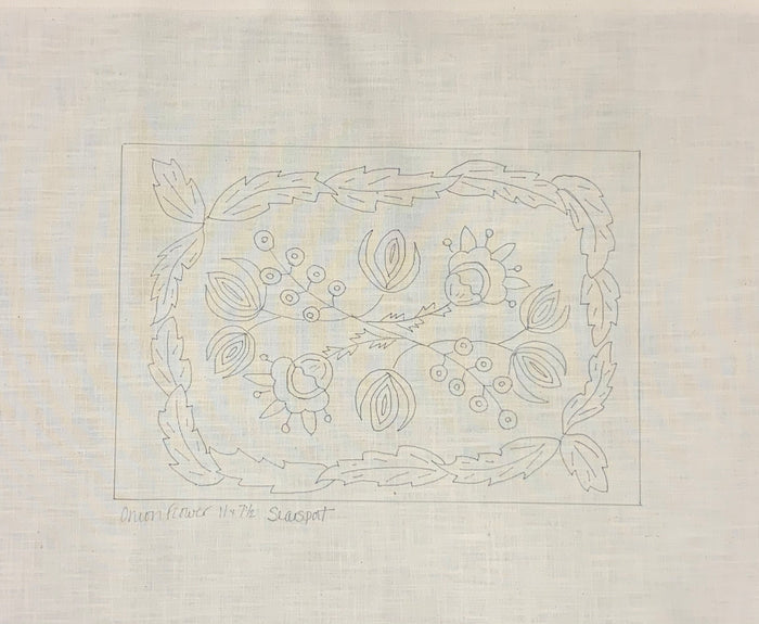 SRH Punch Needle Pattern Onion Flower 11x7.5