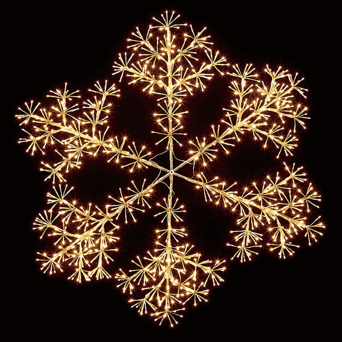 Starburst Snowflake 90cm Gold