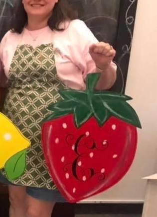 Strawberry Door Hanger