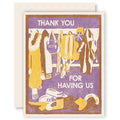 Thank You for Hosting Greeting Card